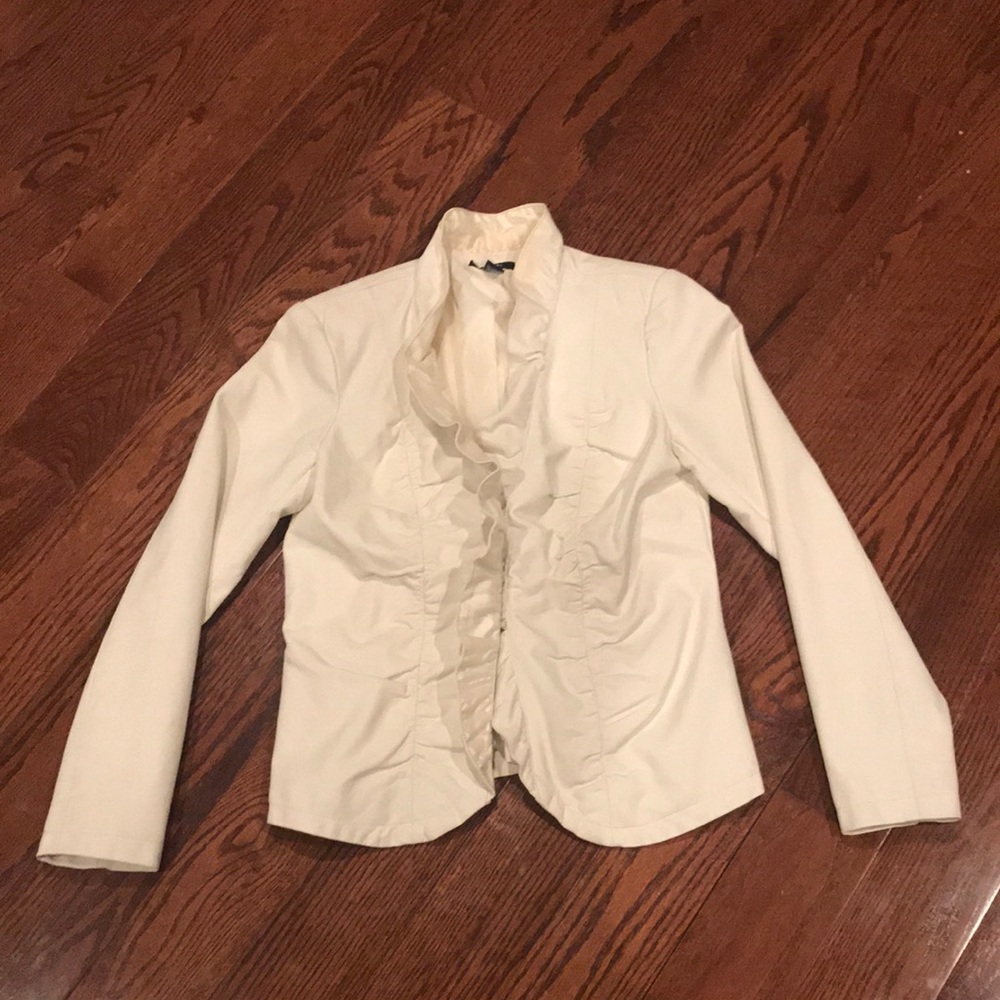 Alfani Faux Leather Button-up Jacket
